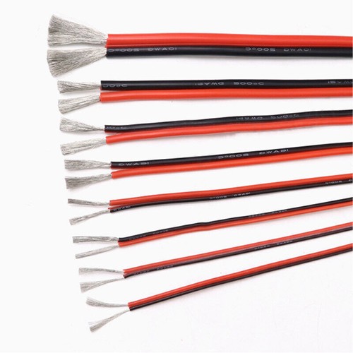 2Pin Red&Black Silicone Wire 10AWG-24AWG Extra Soft Silicone Cable Tinned Copper - Picture 5 of 6