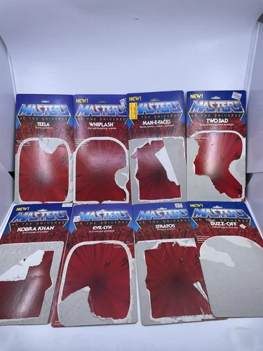 Vintage Masters of the Universe 1980’s MOTU Card Backs  LOT Of 8 R2