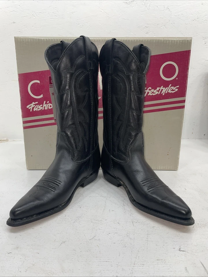 New Women’s Black Capezio Cowboy Boots. L 550 7.5 7 1/2 M. 17-22 - Image 3 of 4