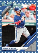 2019 Donruss Independence Day Variation SP #140 Kevin Pillar Blue Jays 🔥⚾🔥