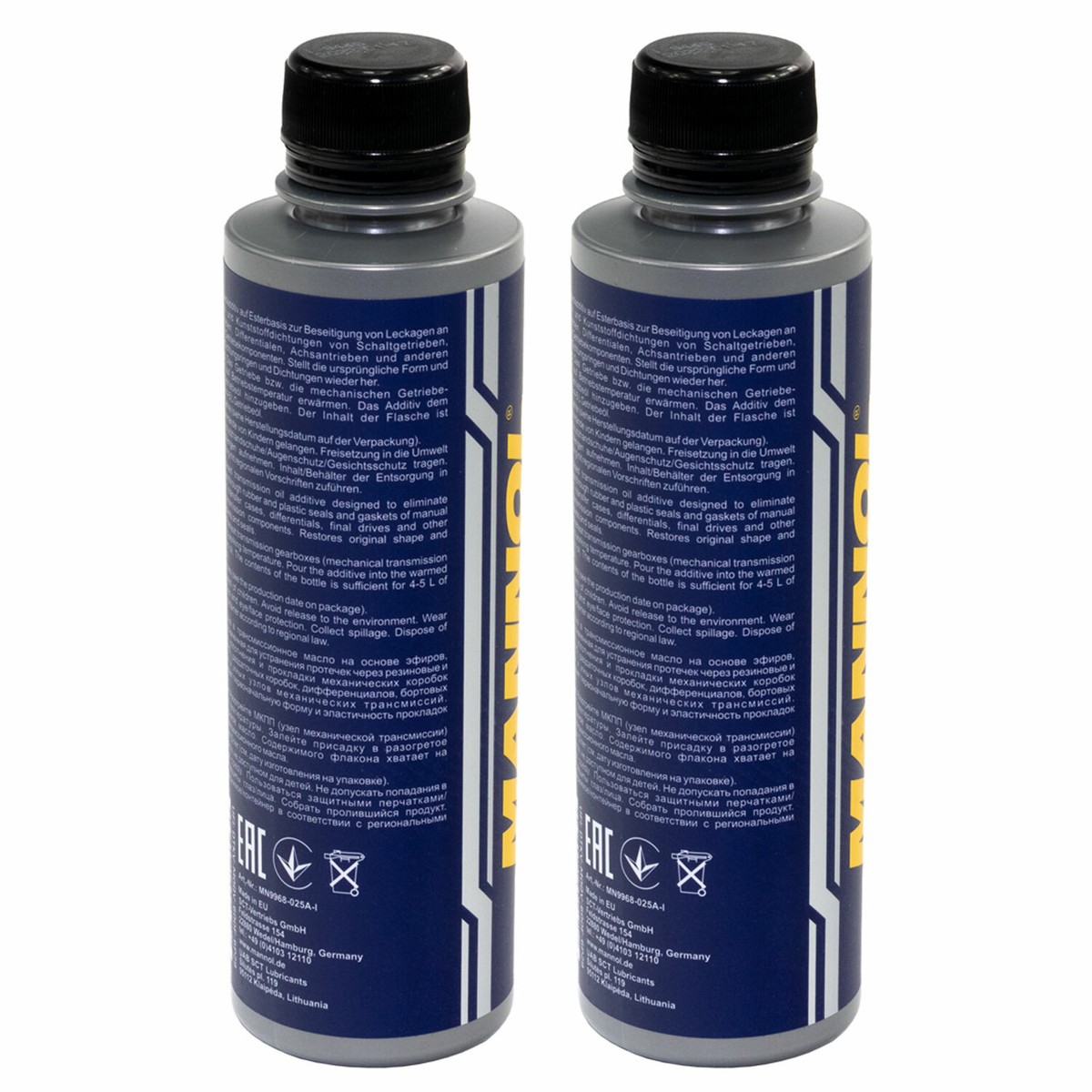 Mannol Getriebe-Ölverlust-Stop Additiv | 2x250ml | Stoppt Leckagen, Schmiert Und Schützt Getriebe