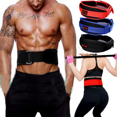 Weight Lifting Belt Heavy Work Back Brace Lumar Support GYM Strengthen Strap - Picture 4 of 12