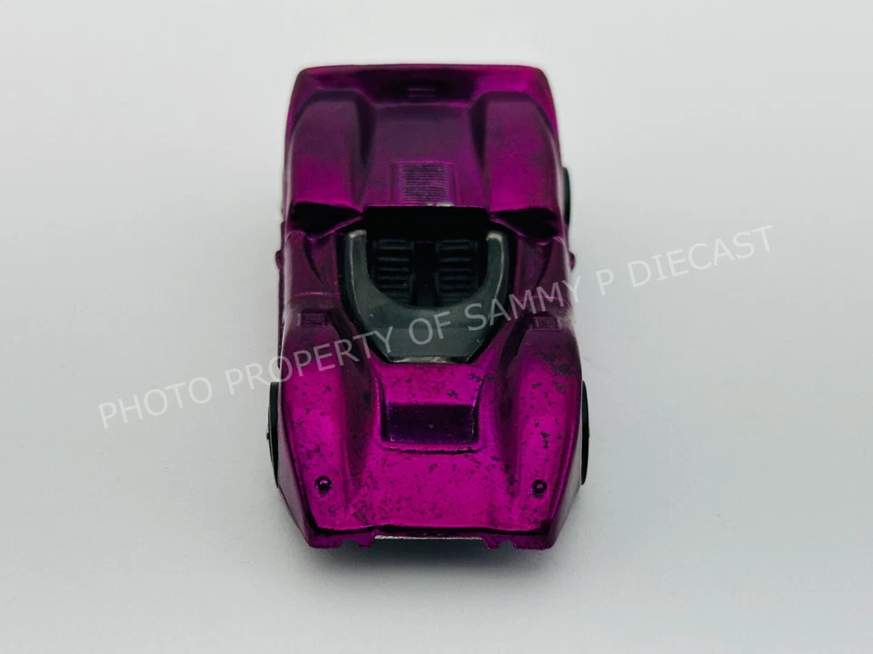 Interior negro Hot Wheels Redline MCLAREN M6A resistente magenta EE. UU. ¡Muy bonito!!! Foto 3 de 4