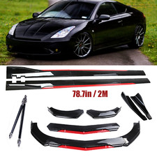 For Toyota Celica 2000-2005 Front Bumper Lip Splitter Spoiler Glossy Black Red