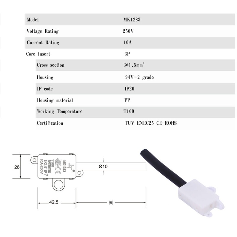 Cable Wire Connector Quick Wiring Box ABS Electrical Project for Case 3