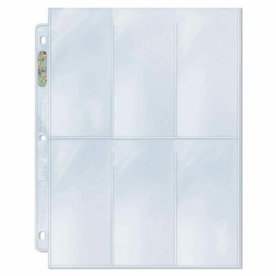 6 Pocket Pages Sheets ~ Lot of 10 ~ Ultra Pro Platinum ~ Brand New!