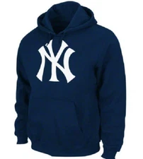 Majestic Poly New York Yankees Baseball Sweatshirt New Mens Sizes Big & Tall