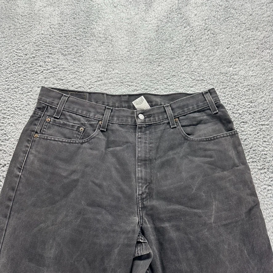 Vintage Levis 559 Jeans Mens 38x32 Black Relaxed Fit Dark Wash Cotton Workwear - Image 2 of 4