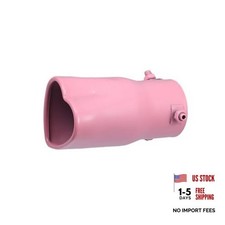 Car Exhaust Tip Heart Shaped Tail Pipe 2.48Inch OD 2.64x2.36Inch Outlet