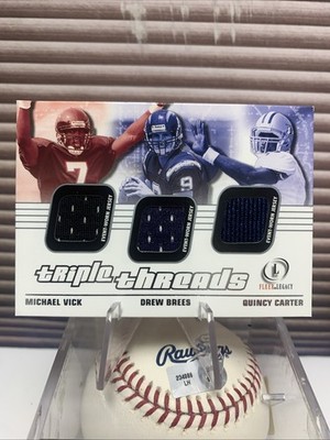2001 Fleer Legacy - Triple Threads Drew Brees, Michael Vick, Quincy Carter...
