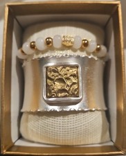 RUSTIC CUFF Logo GOLD & SILVER Large Cuff in ...