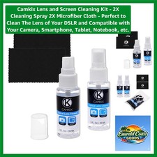 Professional Lens  Screen Cleaning Kit - 2 Pack with Safe Non-Toxic Solution