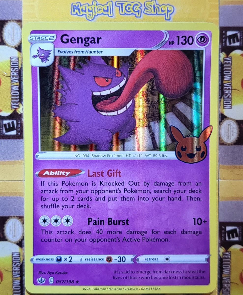 Pokemon Gengar Trick or Trade BOOster 057/198 Holo Rare | eBay
