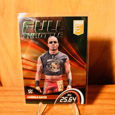 Carmelo Hayes 2023 Panini Elite WWE FULL THROTTLE GREEN PARALLEL Card #2