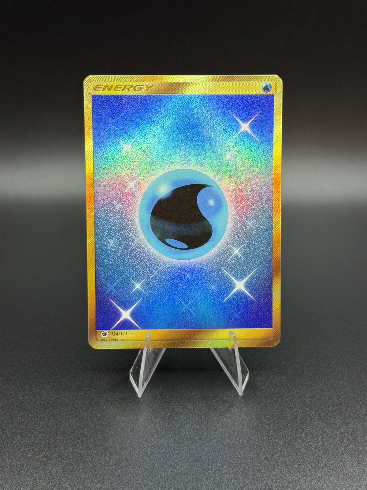 Pokemon Card Water Energy 124/111 Crimson Invasion Full Art Hyper Rare NM-