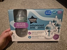 Tommee Tippee Advanced Anti-Colic Bundle - 4x Bottles & 6m+ Fast Flow Teats x 2