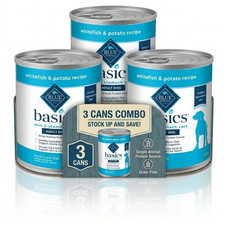 Blue Buffalo Basics Grain-Free Adult Wet Dog Food, Skin, 12.5-oz (3-Pack) 4.27 per gallon