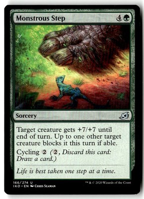 MTG Monstrous Step [IKO - 166] LP 3-23