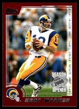 Kurt Warner 2000 Topps Season Opener #163 Rams NFL READ FREE SHIP AutographDen