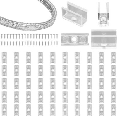 Neonlicht LED Montage Clip Befestigung Klemme Halter Lampe 5-6mm Streifen Beleuchtung Clips