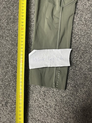 Lululemon Fast & Free Crop II Womens Size 4 Green High Rise Nulux Tight 18” - Picture 13 of 15