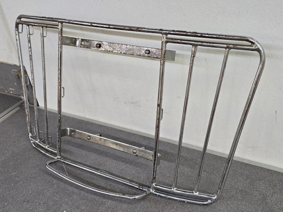 USED ORIGINAL LEITZ PORSCHE 356 356A 356B 356C 356SC CHROME LUGGAGE RACK - Imagem 3 de 4