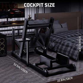 Hottoby Racing Simulator Cockpit 4080 Aluminum Fit LogitechG29 G920 Thrustmaster