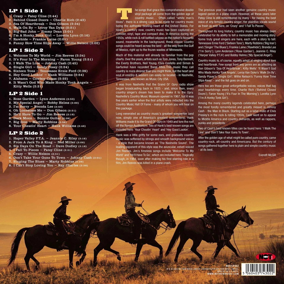 Various Artists The Best of Country (Vinyl) 12" Album - Image 3 of 3