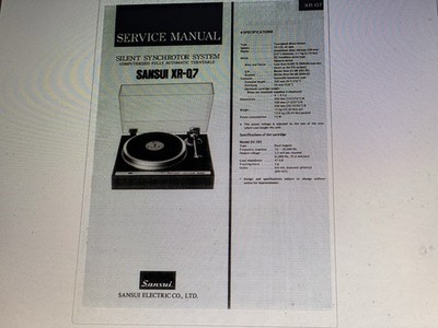 Sansui Xr-q7  Service  Manual Digital