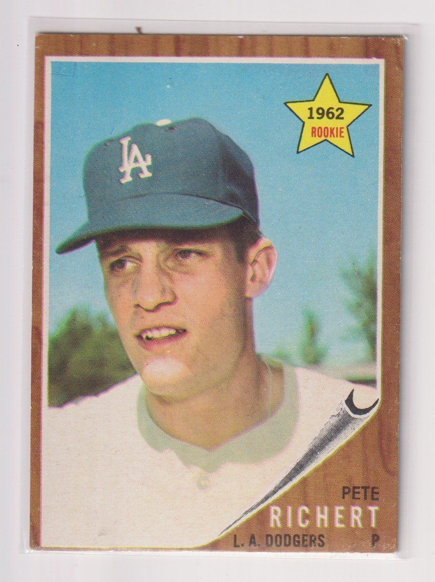 1962 Topps #131 Pete Richert Rookie Card EX