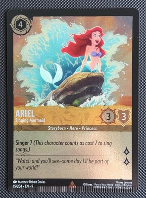 Ariel - Singing Mermaid 15/204 Fabled Holo - Crimp Error