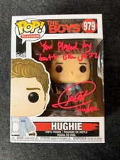 Jack Quaid Signed Hughie The Boys Funko Pop W/ QUOTE (JSA Witnessed)