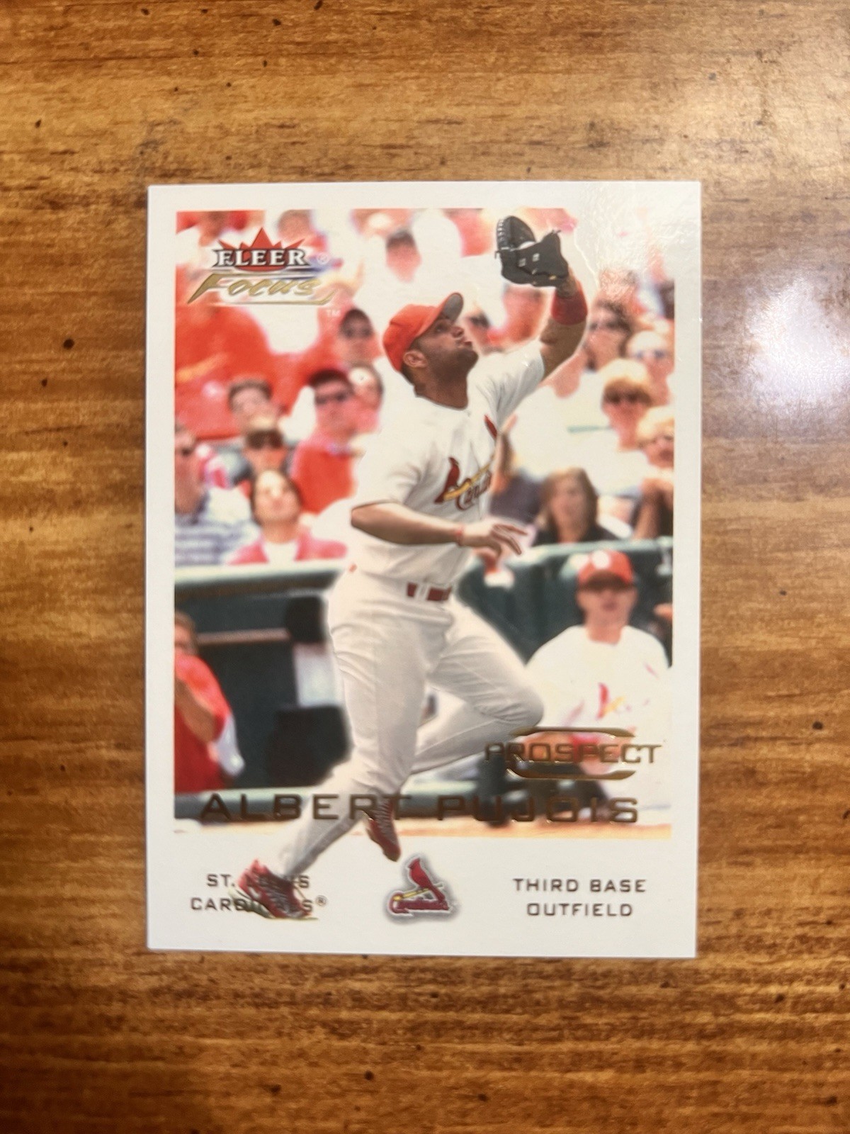 MLB 2001 FLEER FOCUS ROOKIE PROSPECT ALBERT PUJOLS RC #245 SP SN# 309/999 NM-MT+