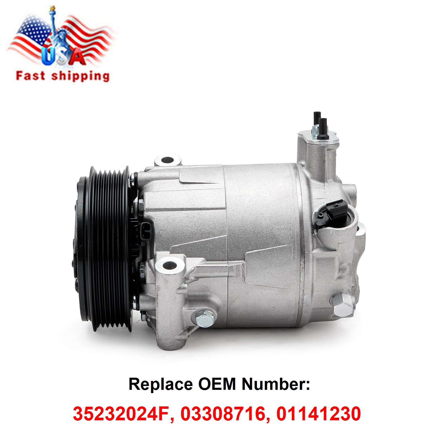 AC Compressor For 2014-2019 Maserati Ghibli Levante V6 3.0L #01141230 35232024F