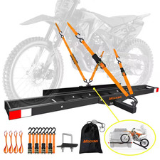 510 Lbs. Capacity Steel Hitch Mount Dirt Bike Carrier 73" Motorcycle Carrier wit
