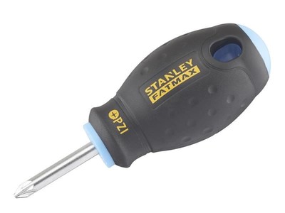 STANLEY  Hand Tools - FatMax  Stubby Screwdriver Pozidriv Tip PZ1 x 30mm
