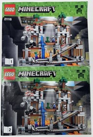 INSTRUCTIONS ONLY: LEGO: Minecraft Sets 21113,5,8 & 21145 SET OF FOUR