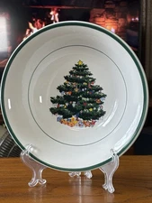 Totally Today 9" Christmas Holly Tree Serving Bowl – Festive Holiday Elegance