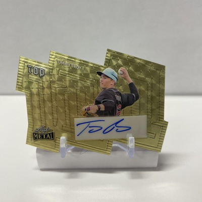 #ad 2024 Leaf Metal Top 100 Gold Vinyl Prismatic 1 1 Tommy Troy #T TT1 Auto $199.99