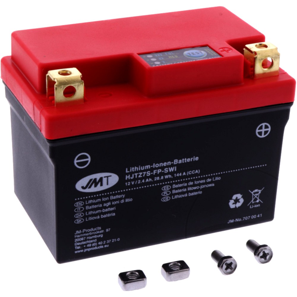 YTZ7S Motorradbatterie AGM High Power - 12V 6Ah Mit 130 A Startstrom