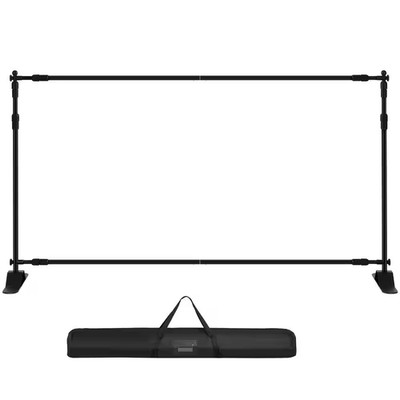 Backdrop Banner Stand 120 In. X 90 In. Arbor Step and Repeat for Trade Show Wall