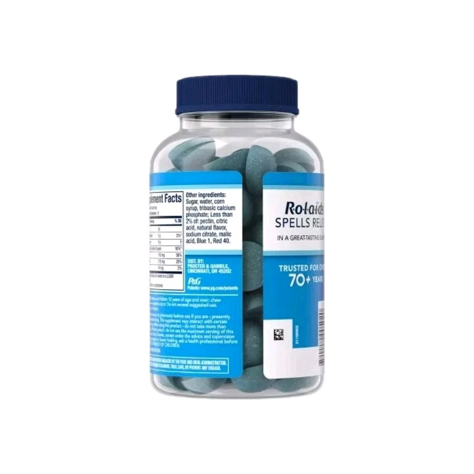 Rolaids Power Gummies sabor baga suave 54 unidades antiácido - Imagem 2 de 4