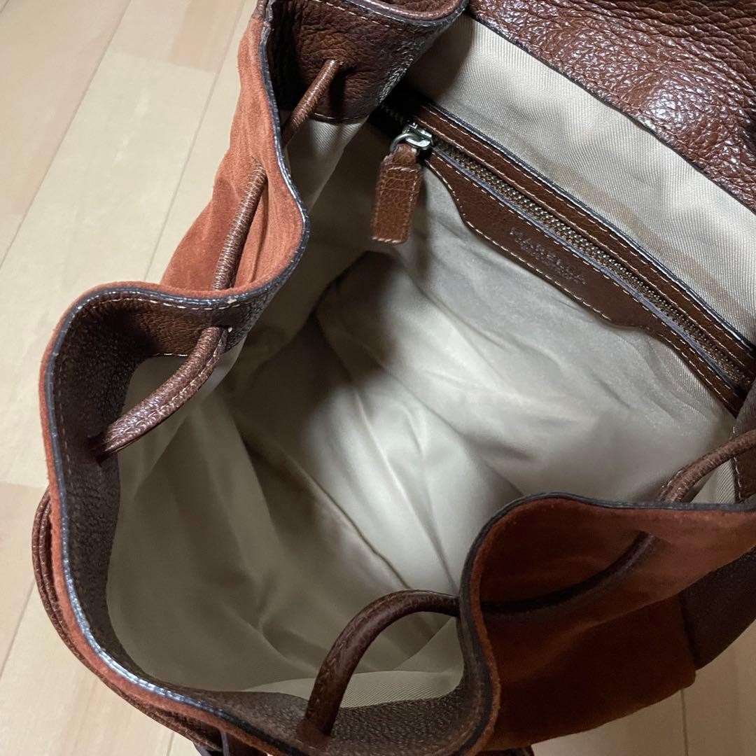 Marella Suede Leather Drawstring Backpack Brown - image 19