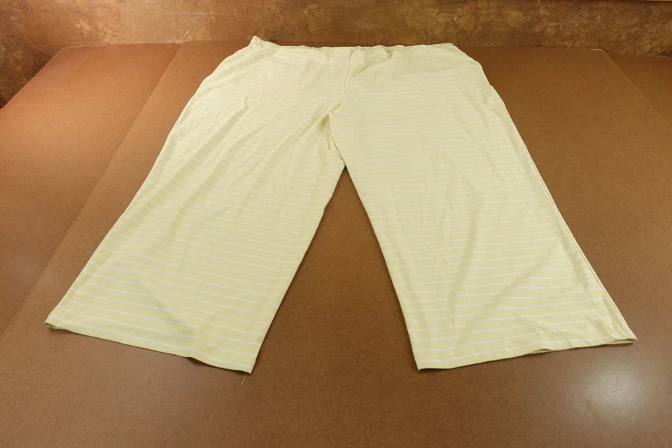 Pantalón pijama capri recto con cordón a rayas lima talla 3X Sonoma para mujer *defecto Foto 4 de 4