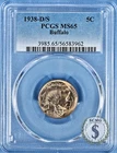 1938-D/S Buffalo Nickel PCGS MS65 - Pleasing Brilliant Tones!!!