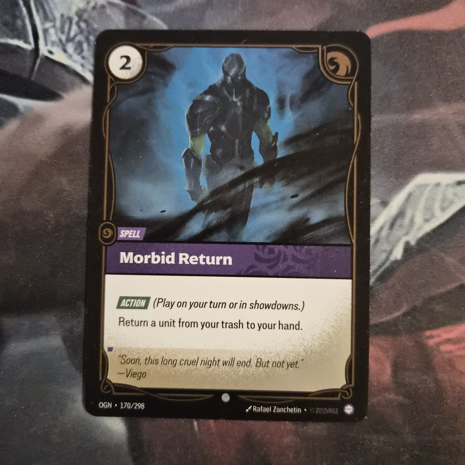 Foil ! Riftbound Morbid Return OGN-170/298 English League of Legends