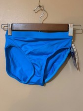 NWT Motionwear 2494 Team Brief Underwear Dance Gymnastics Turquoise Adult Small