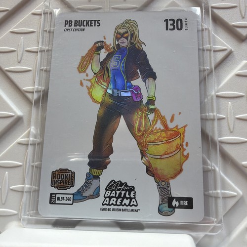 PB BUCKETS 2026 BO JACKSON BATTLE ARENA WHITE FIRE BLIZZARD BATTLE FOIL BLBF-340