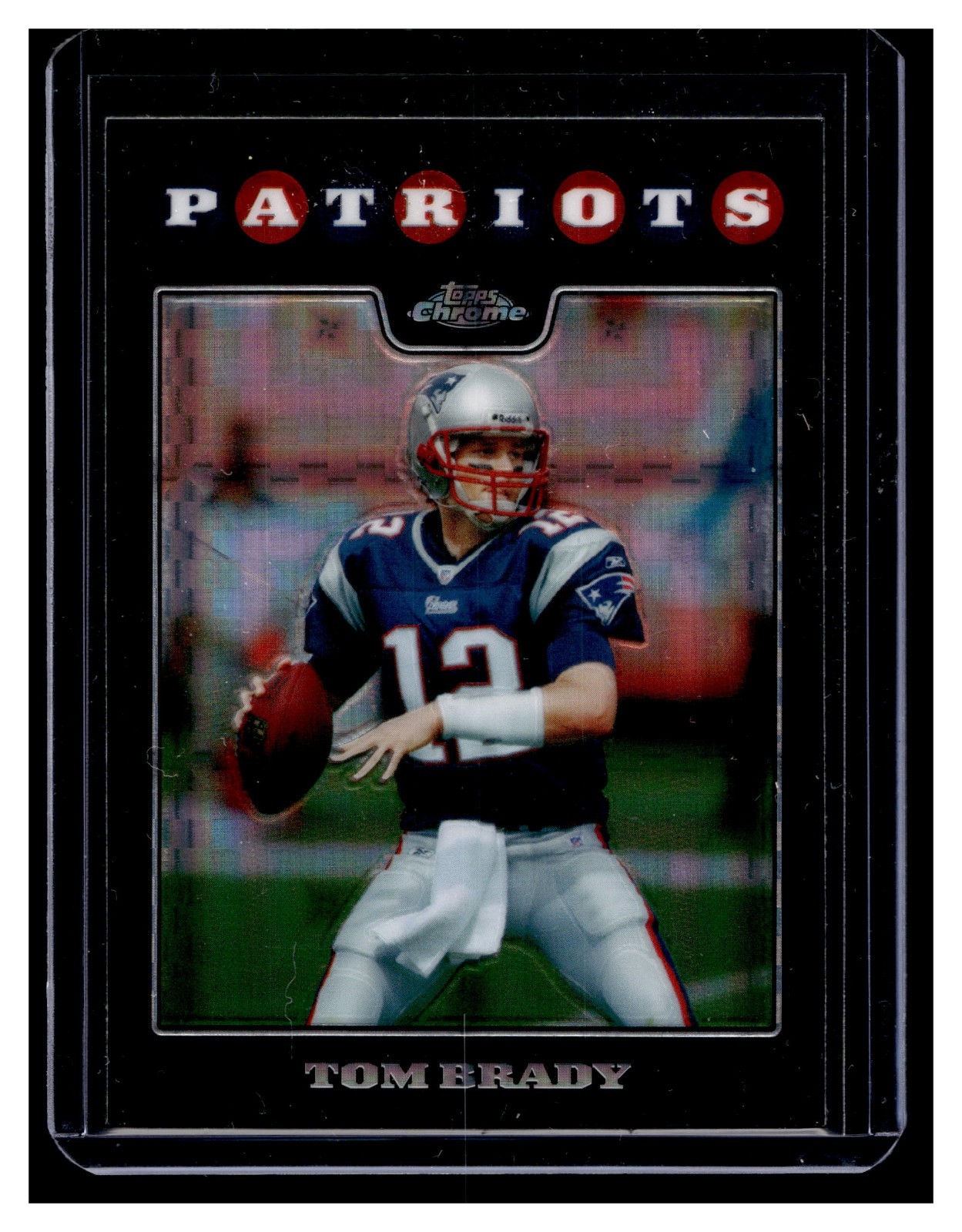 2008 TOPPS CHROME Tom Brady XFRACTOR #TC3 PATRIOTS