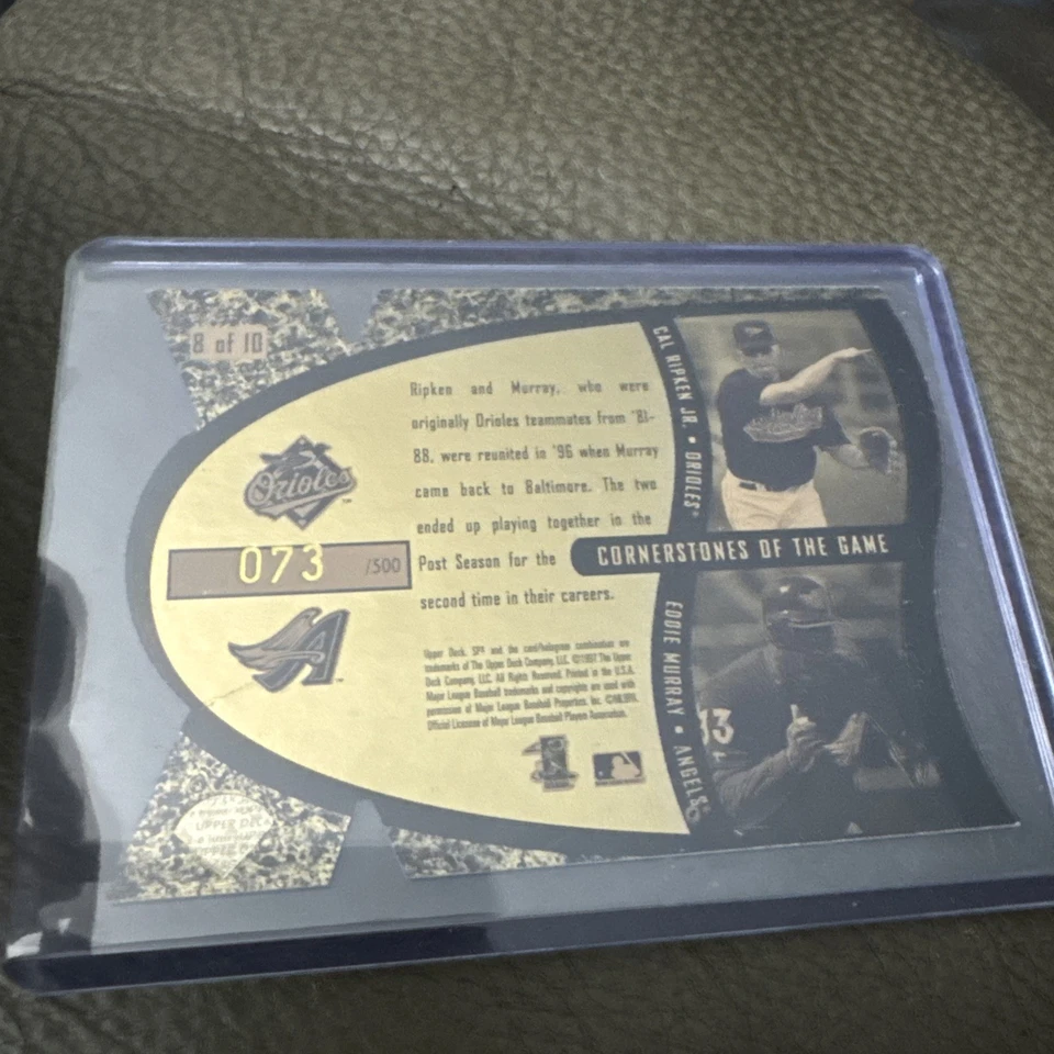 1997 SPx Cornerstones Of The Game Cal Ripken Jr. & Eddie Murray SN/500 Orioles Foto 2 de 2